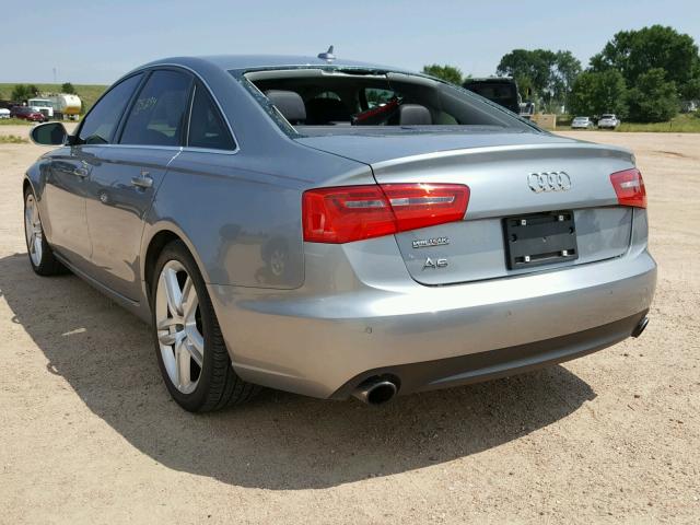 WAUGFAFC4EN106270 - 2014 AUDI A6 PREMIUM GRAY photo 3