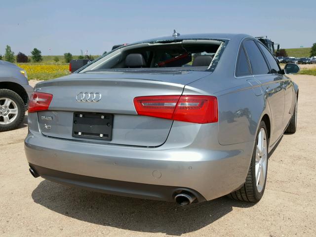 WAUGFAFC4EN106270 - 2014 AUDI A6 PREMIUM GRAY photo 4