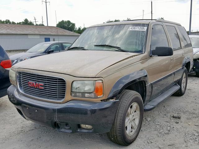 1GKEK13R2YR153250 - 2000 GMC YUKON DENA TAN photo 2