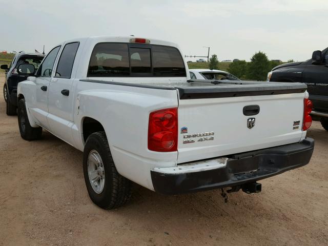 1D7HW48N98S550246 - 2008 DODGE DAKOTA QUA WHITE photo 3