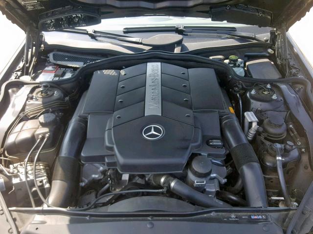 WDBSK75F23F054733 - 2003 MERCEDES-BENZ SL 500R BLACK photo 7