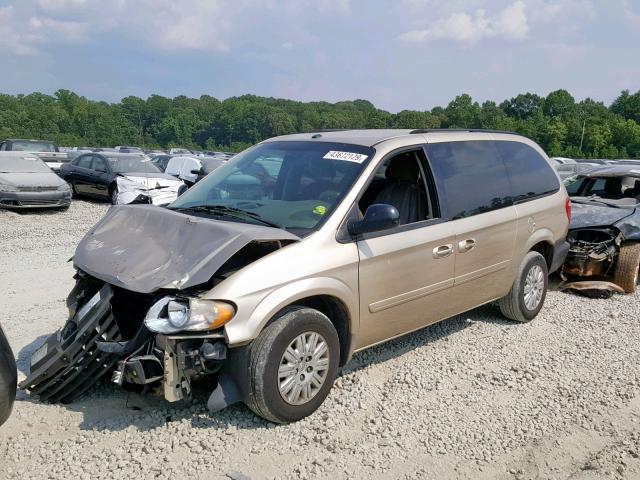 2A4GP44R86R742956 - 2006 CHRYSLER TOWN & COU GOLD photo 2