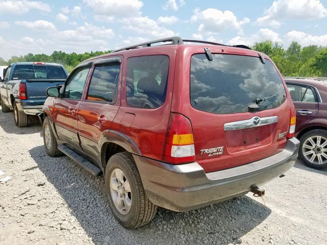 4F2CZ04183KM20894 - 2003 MAZDA TRIBUTE LX RED photo 3