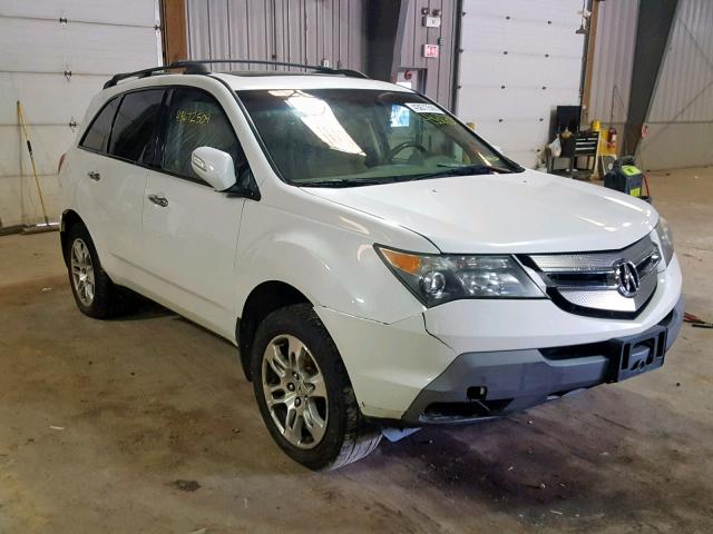 2HNYD28207H502564 - 2007 ACURA MDX WHITE photo 1