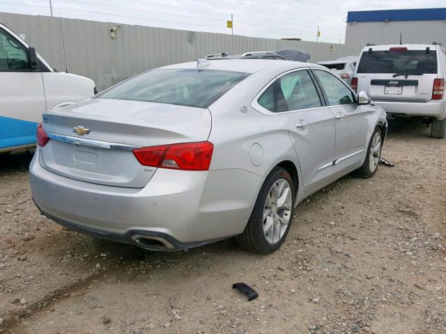 2G1145S38G9159550 - 2016 CHEVROLET IMPALA LTZ SILVER photo 4