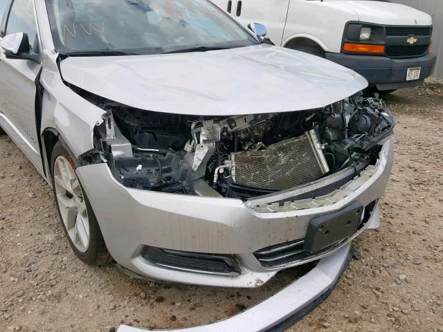 2G1145S38G9159550 - 2016 CHEVROLET IMPALA LTZ SILVER photo 9