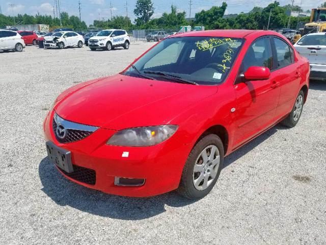 JM1BK12F271668025 - 2007 MAZDA 3 I RED photo 2