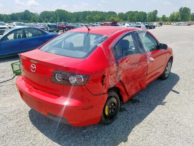 JM1BK12F271668025 - 2007 MAZDA 3 I RED photo 4