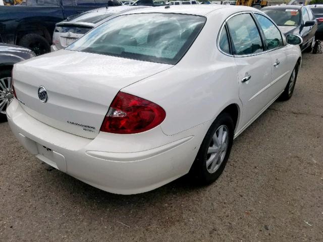 2G4WD532751207436 - 2005 BUICK LACROSSE C WHITE photo 4