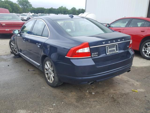 YV1982AS1A1118589 - 2010 VOLVO S80 3.2 BLUE photo 3