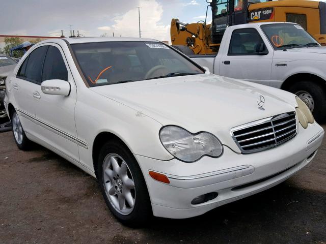 WDBRF61J03F392011 - 2003 MERCEDES-BENZ C 240 WHITE photo 1