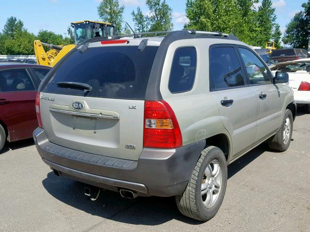 KNDJF723X77335996 - 2007 KIA SPORTAGE E SILVER photo 4