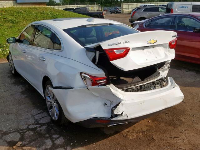 1G1ZE5SX5JF105415 - 2018 CHEVROLET MALIBU PRE WHITE photo 3