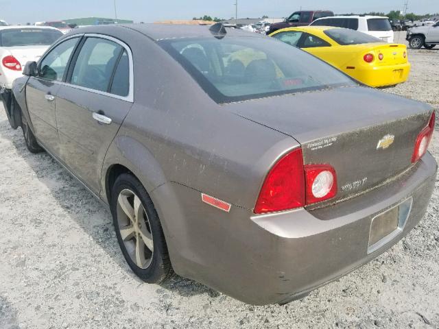 1G1ZC5E09CF256393 - 2012 CHEVROLET MALIBU 1LT 棕色 照片 3