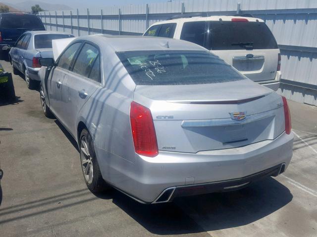 1G6AX5SS3K0132459 - 2019 CADILLAC CTS LUXURY SILVER photo 3