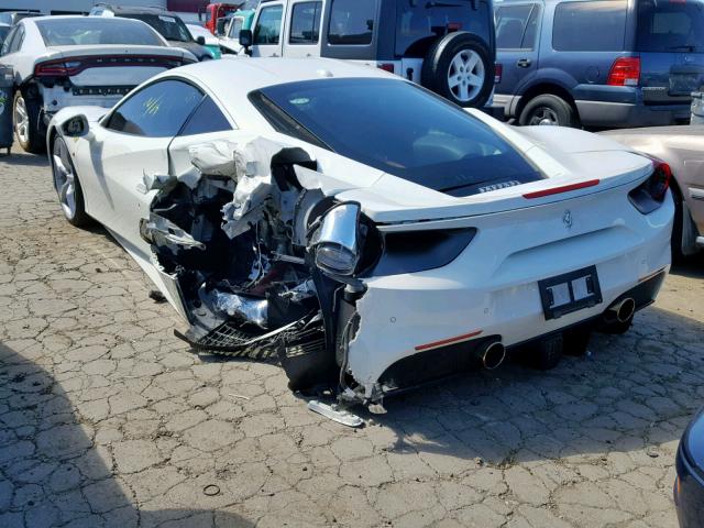 ZFF79ALA6G0214811 - 2016 FERRARI 488 GTB WHITE photo 3