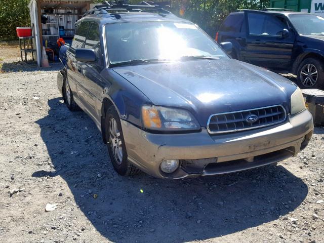 4S3BH675537655384 - 2003 SUBARU LEGACY OUT BLUE photo 1