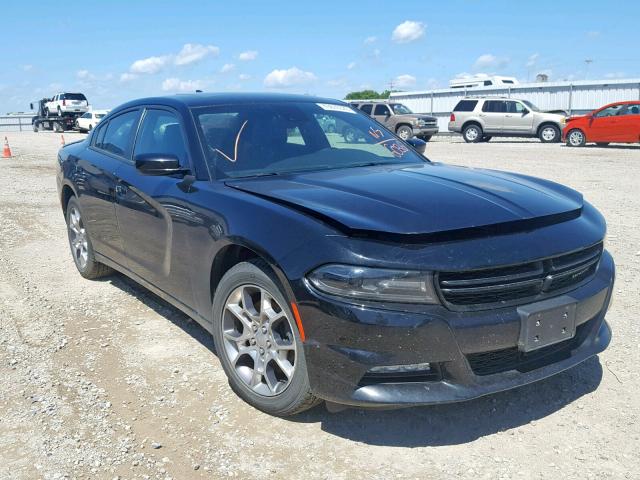 2C3CDXJG3FH746036 - 2015 DODGE CHARGER SX BLACK photo 1