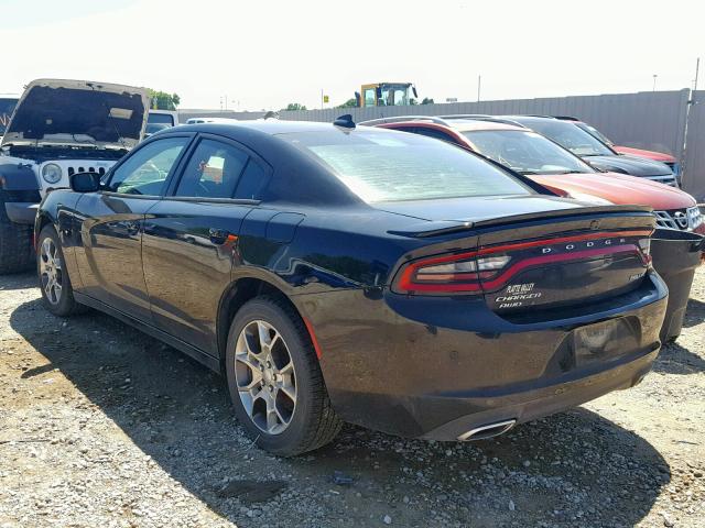 2C3CDXJG3FH746036 - 2015 DODGE CHARGER SX BLACK photo 3