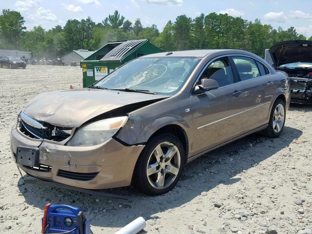 1G8ZS57B68F179198 - 2008 SATURN AURA XE TAN photo 2