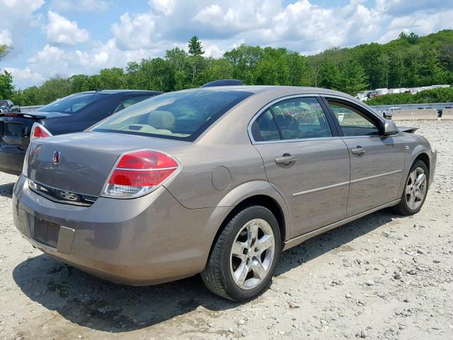 1G8ZS57B68F179198 - 2008 SATURN AURA XE TAN photo 4