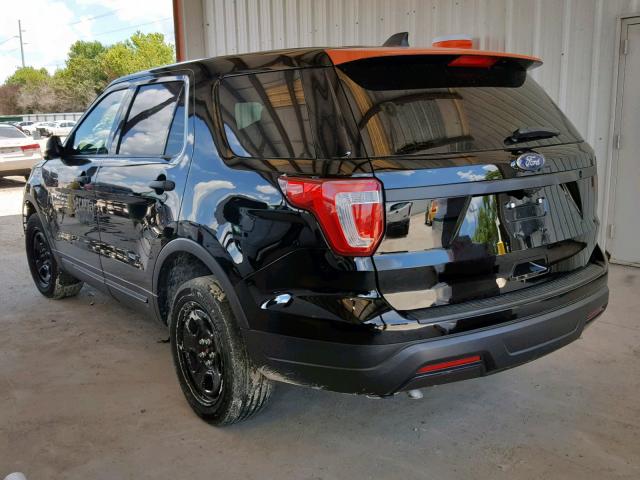 1FM5K8AR8JGA47440 - 2018 FORD EXPLORER P BLACK photo 3