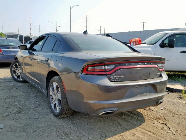 2C3CDXJG3GH216327 - 2016 DODGE CHARGER SX GRAY photo 3