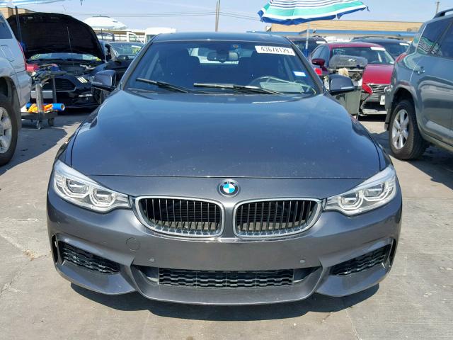 WBA3N3C57EK231297 - 2014 BMW 428 I GRAY photo 9