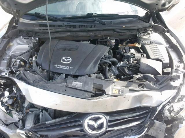 JM1GJ1U62F1167639 - 2015 MAZDA 6 SPORT SILVER photo 7