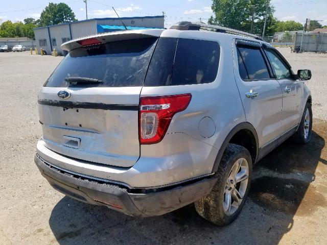 1FMHK7F89CGA48672 - 2012 FORD EXPLORER L SILVER photo 4