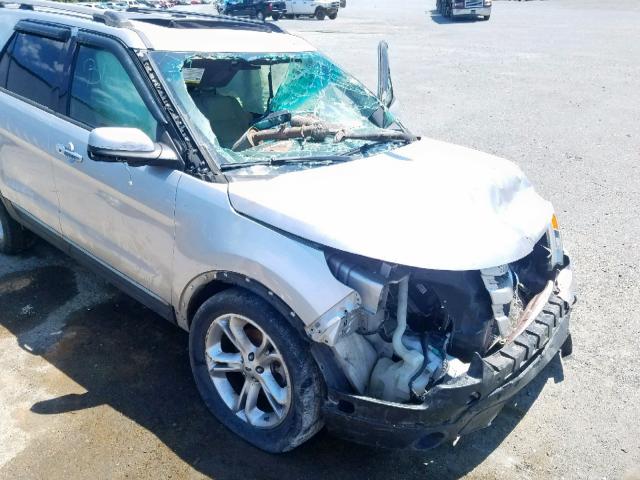 1FMHK7F89CGA48672 - 2012 FORD EXPLORER L SILVER photo 9