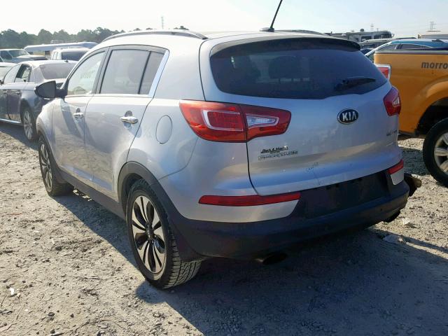 KNDPC3A69D7484497 - 2013 KIA SPORTAGE S SILVER photo 3