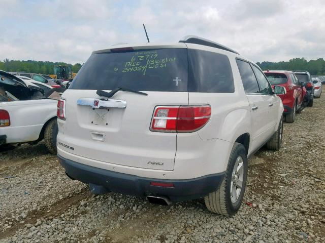 5GZEV23778J217674 - 2008 SATURN OUTLOOK XR WHITE photo 4