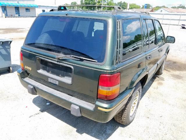 1J4FX78S8SC527428 - 1995 JEEP GRAND CHER GREEN photo 4