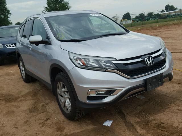 2HKRM4H70FH688839 - 2015 HONDA CR-V EXL SILVER photo 1