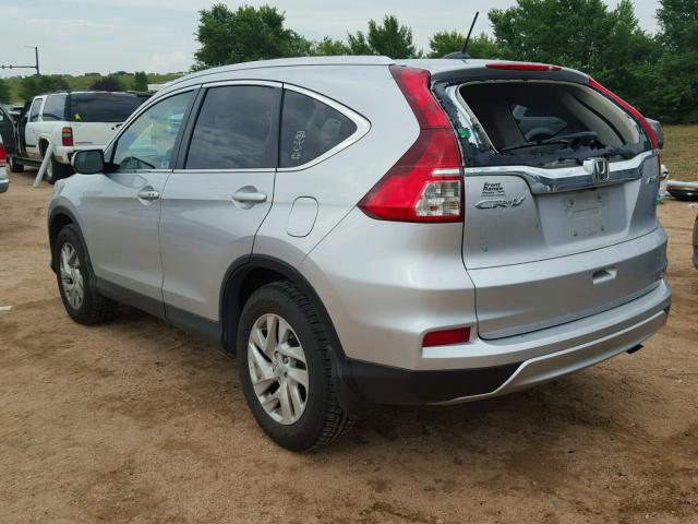 2HKRM4H70FH688839 - 2015 HONDA CR-V EXL SILVER photo 3