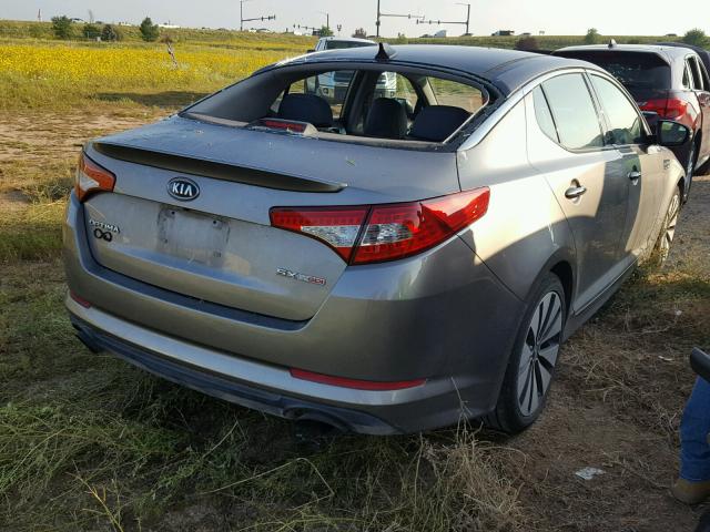 5XXGR4A66CG017922 - 2012 KIA OPTIMA SX GRAY photo 4