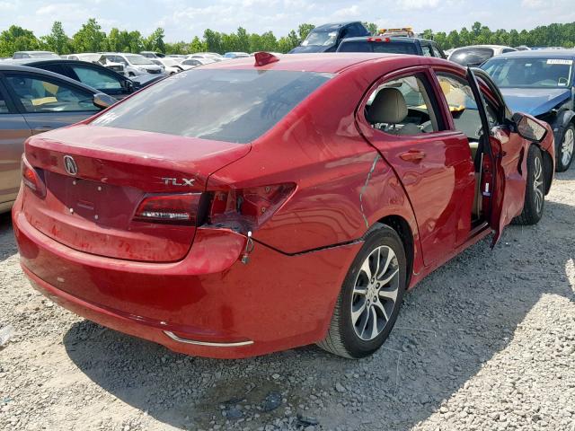 19UUB1F5XHA005914 - 2017 ACURA TLX TECH RED photo 4