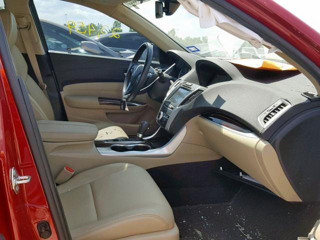 19UUB1F5XHA005914 - 2017 ACURA TLX TECH RED photo 5