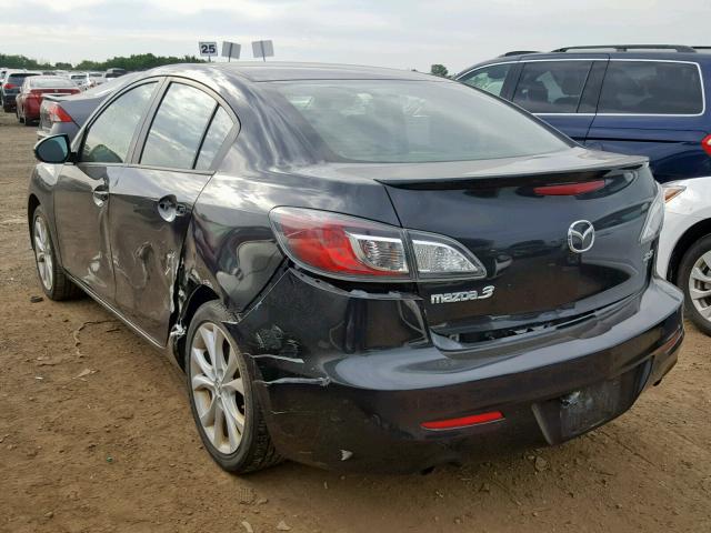 JM1BL1U50B1457769 - 2011 MAZDA 3 S BLACK photo 3