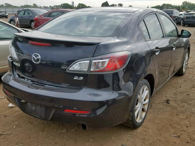 JM1BL1U50B1457769 - 2011 MAZDA 3 S BLACK photo 4