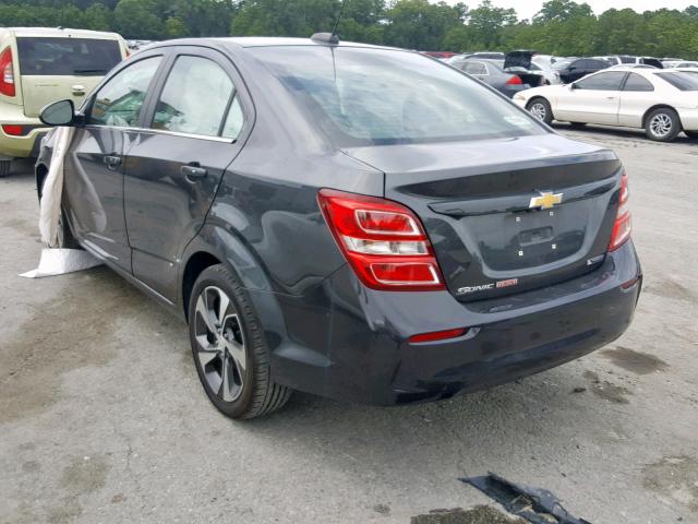 1G1JF5SB8H4140647 - 2017 CHEVROLET SONIC PREM GRAY photo 3