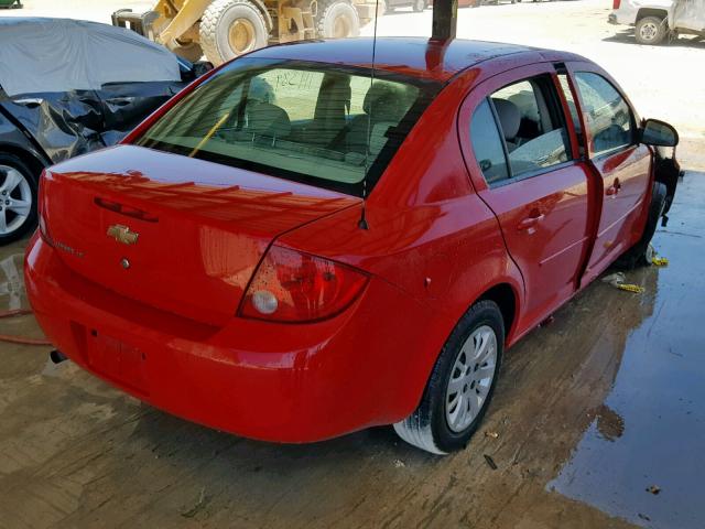 1G1AD5F5XA7177648 - 2010 CHEVROLET COBALT 1LT RED photo 4