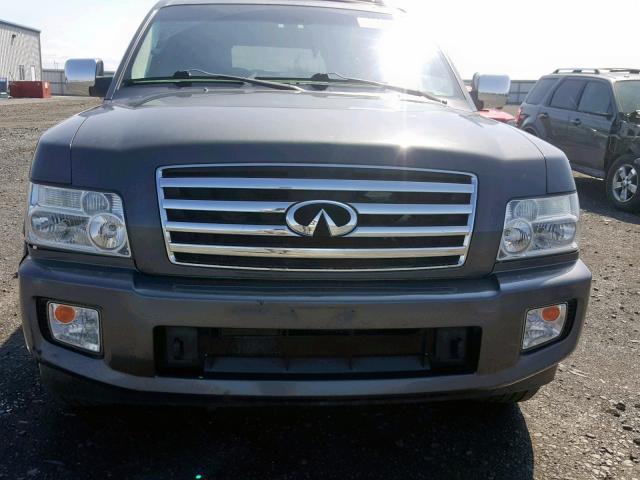 5N3AA08C74N809958 - 2004 INFINITI QX56 GRAY photo 9