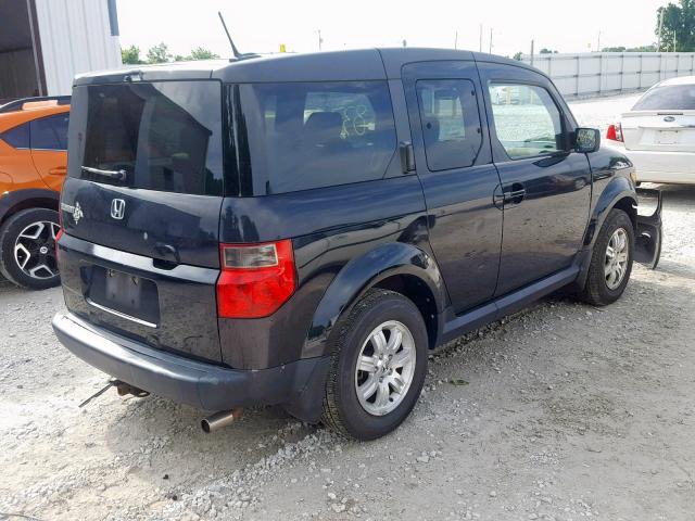 5J6YH28798L004142 - 2008 HONDA ELEMENT EX BLACK photo 4