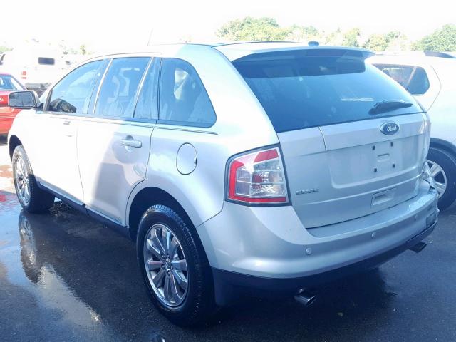 2FMDK38CX9BA91653 - 2009 FORD EDGE SEL SILVER photo 3