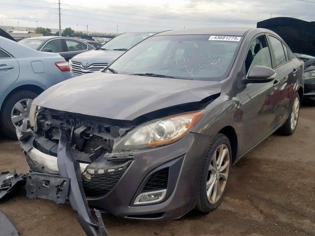 JM1BL1S53A1104427 - 2010 MAZDA 3 S GRAY photo 2