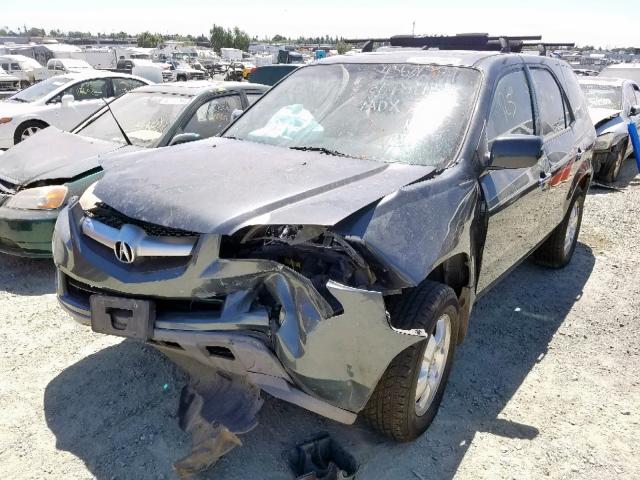 2HNYD182X6H549335 - 2006 ACURA MDX GRAY photo 2