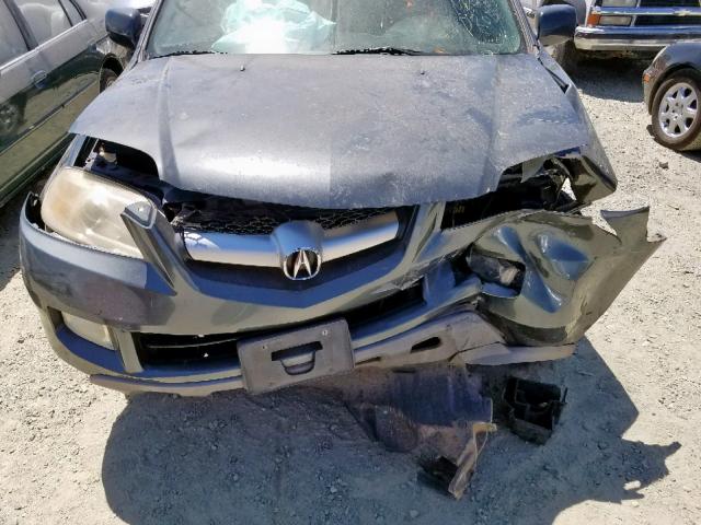 2HNYD182X6H549335 - 2006 ACURA MDX GRAY photo 7