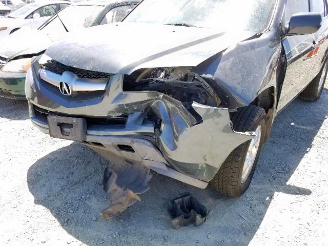 2HNYD182X6H549335 - 2006 ACURA MDX GRAY photo 9